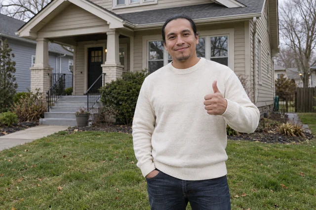 Person giving a thumbs up