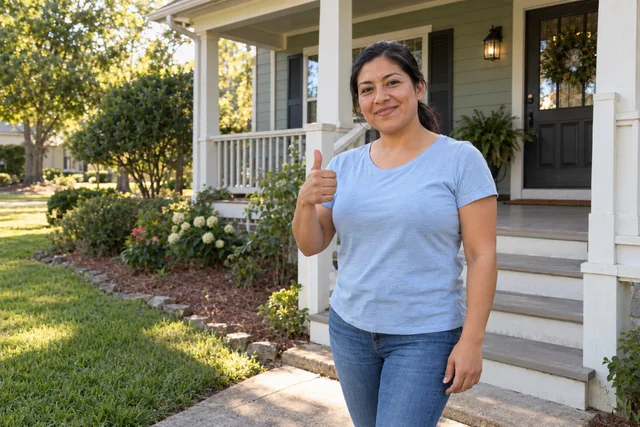 Person giving a thumbs up